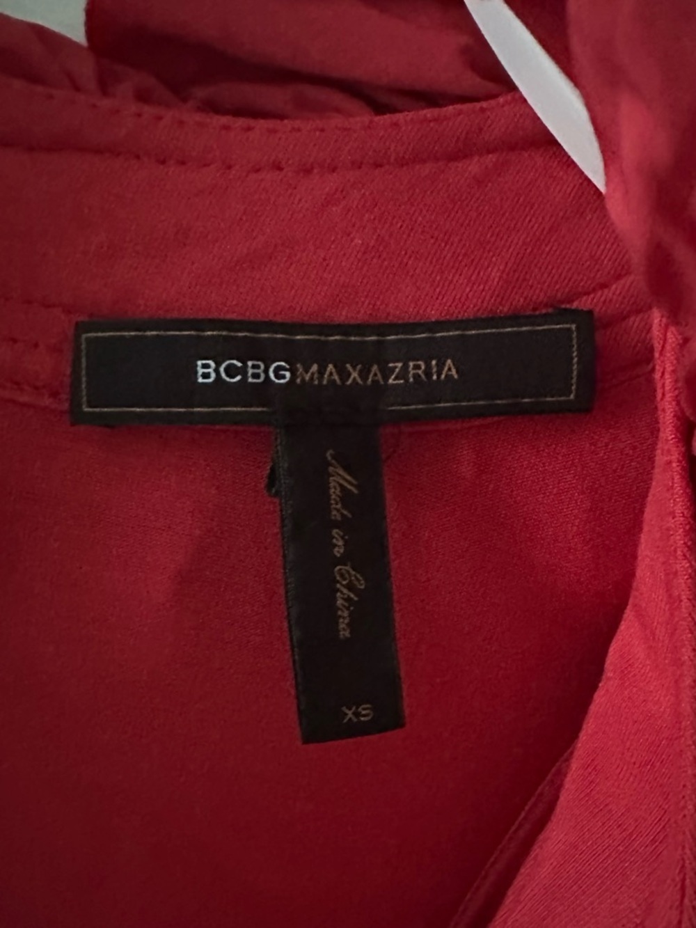 BCBGMaxAzria Women’s Raspberry Ruffle-Front Maxi Dress - Picture 4 of 10